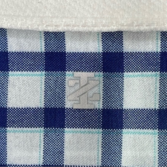 IZOD Golf Collared Polo Tank Top Plaid Checkered Preppy Tennis Prep Sporty - Picture 4 of 7